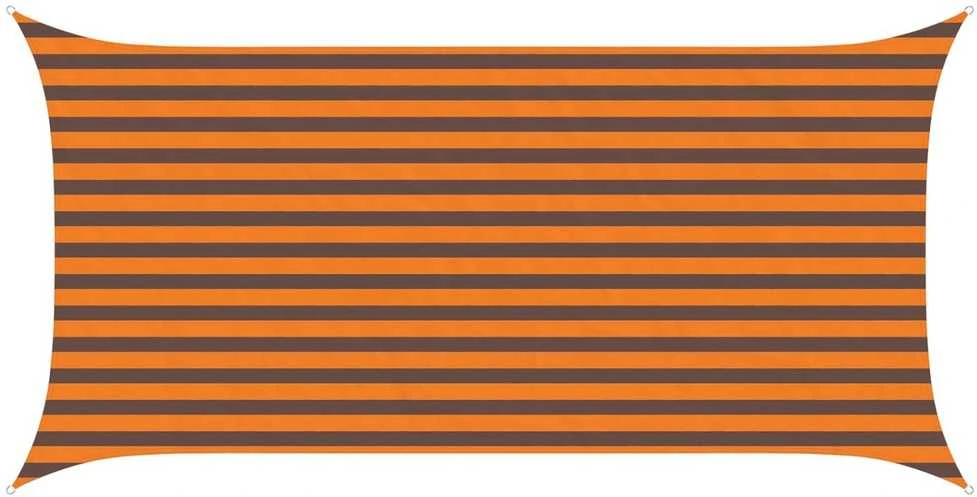 Saulės burė Oranžinė ir ruda 2 x 4 m 100% poliesteris Oksfordas