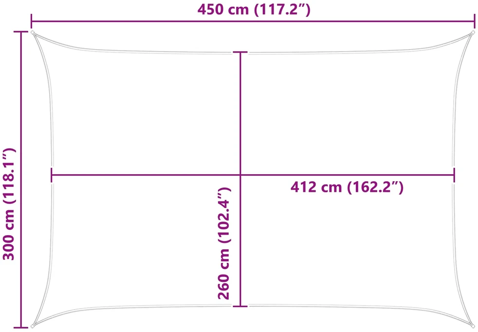 Saulės burė Oranžinė ir ruda 3 x 4,5 m