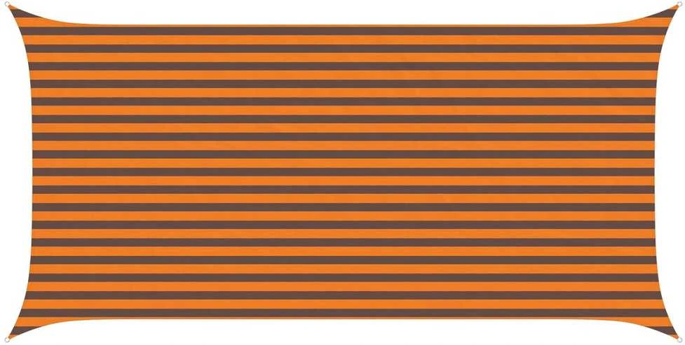 Saulės burė Oranžinė ir ruda 2,5 x 5 m