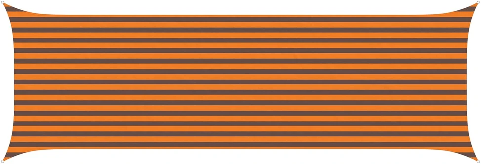 Saulės burė Oranžinė ir ruda 2 x 6 m 100% poliesteris Oksfordas