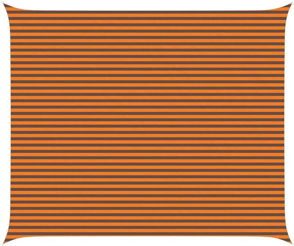 Saulės burė Oranžinė ir ruda 5 x 6 m 100% poliesteris Oksfordas