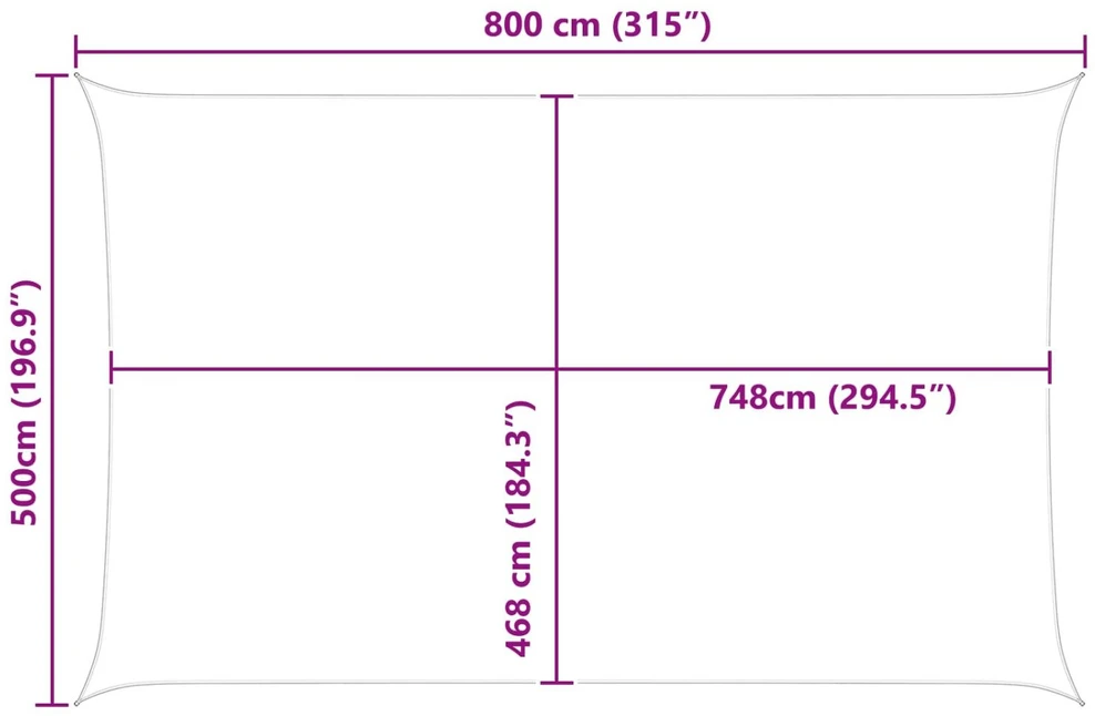Saulės burė Oranžinė ir ruda 8 x 5 m 100% poliesteris Oksfordas