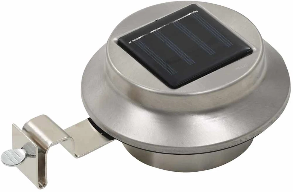 Saulės energija įkraunami lauko LED šviestuvai, 6vnt., 12cm