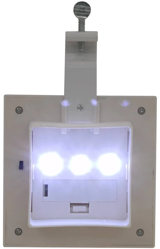 Saulės energija įkraunami lauko LED šviestuvai, 6vnt., 12cm