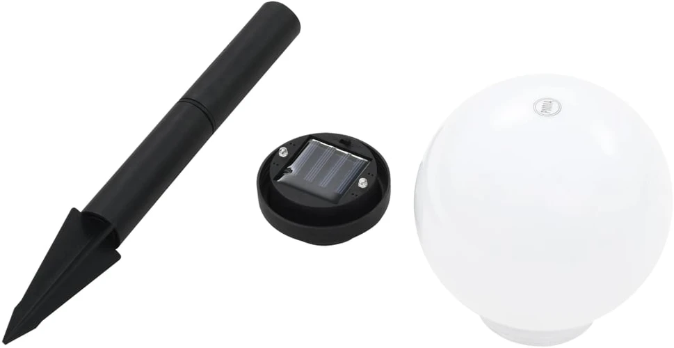 Saulės energija įkraunami LED lauko šviestuvai, 4vnt., 15cm