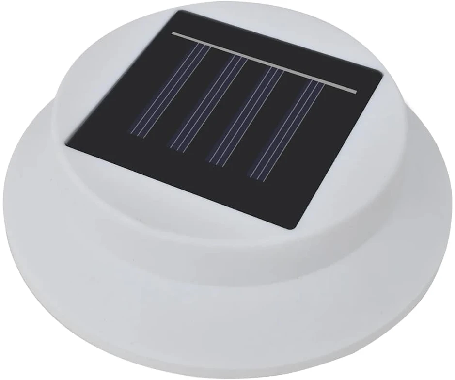 Saulės energija įkraunami LED lauko šviestuvai, 12 vnt., balti