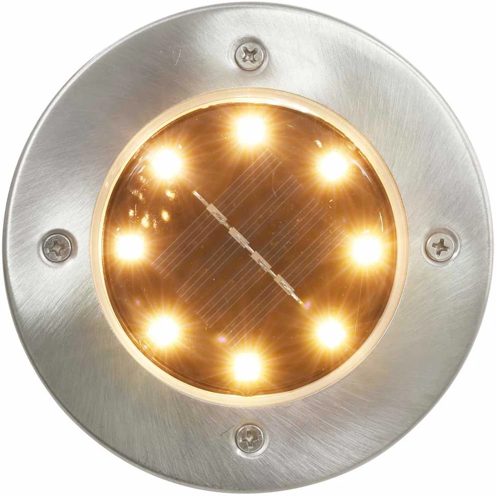 Saulės energija įkraunami LED šviestuvai, 8vnt., įvairių spalvų