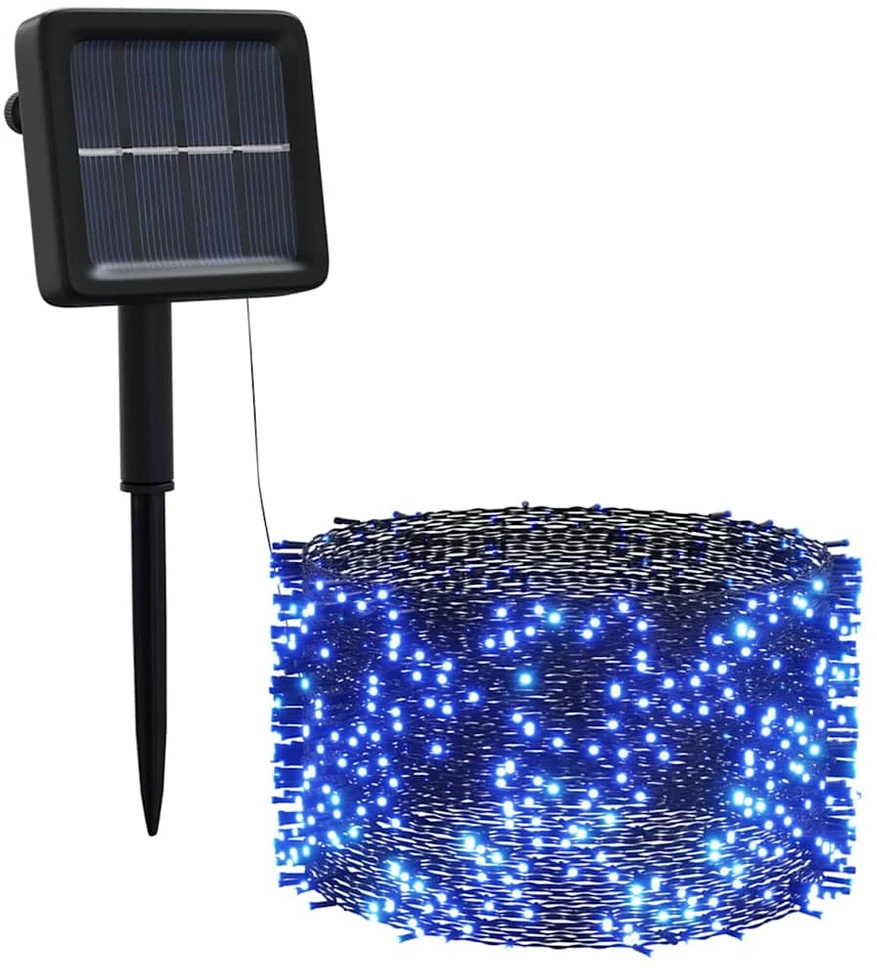 Saulės energija įkraunamos LED lempučių girliandos, 5vnt.