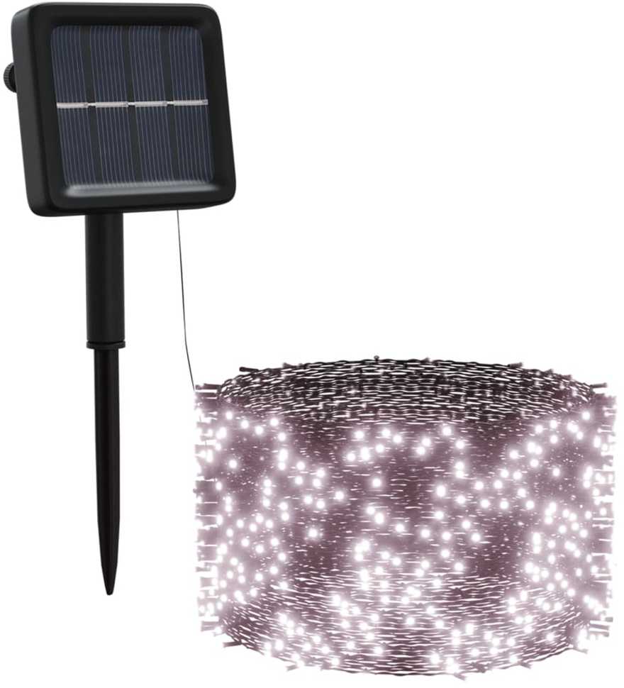Saulės energija įkraunamos LED lempučių girliandos, 5vnt.
