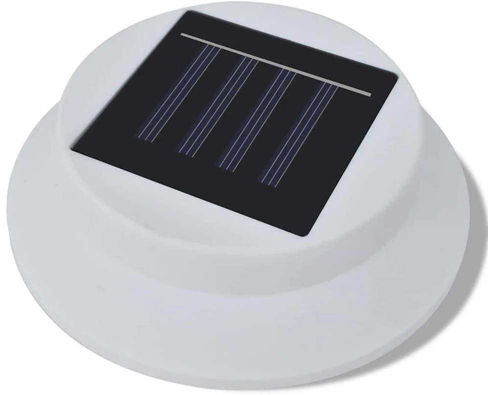 Saulės energija įkraunamų lauko šviestuvų rinkinys, 6vnt., balti