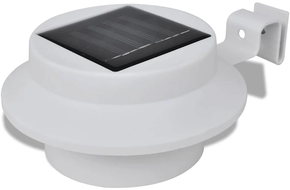 Saulės energija įkraunamų lauko šviestuvų rinkinys, 6vnt., balti