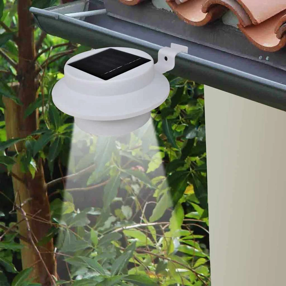 Saulės energija įkraunamų lauko šviestuvų rinkinys, 6vnt., balti