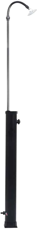 Saulės energija šildomas dušas, juodas, 215cm, 8 l