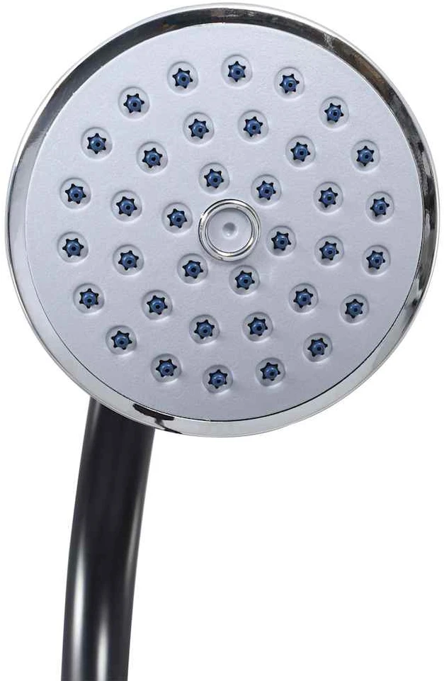 Saulės energija šildomas dušas, juodas, 215cm, 8 l