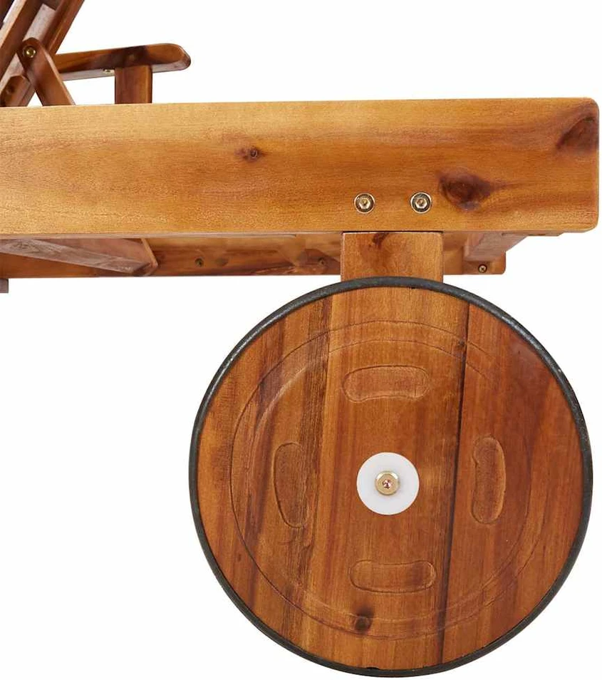 Saulės gultai, 2vnt., akacijos medienos masyvas
