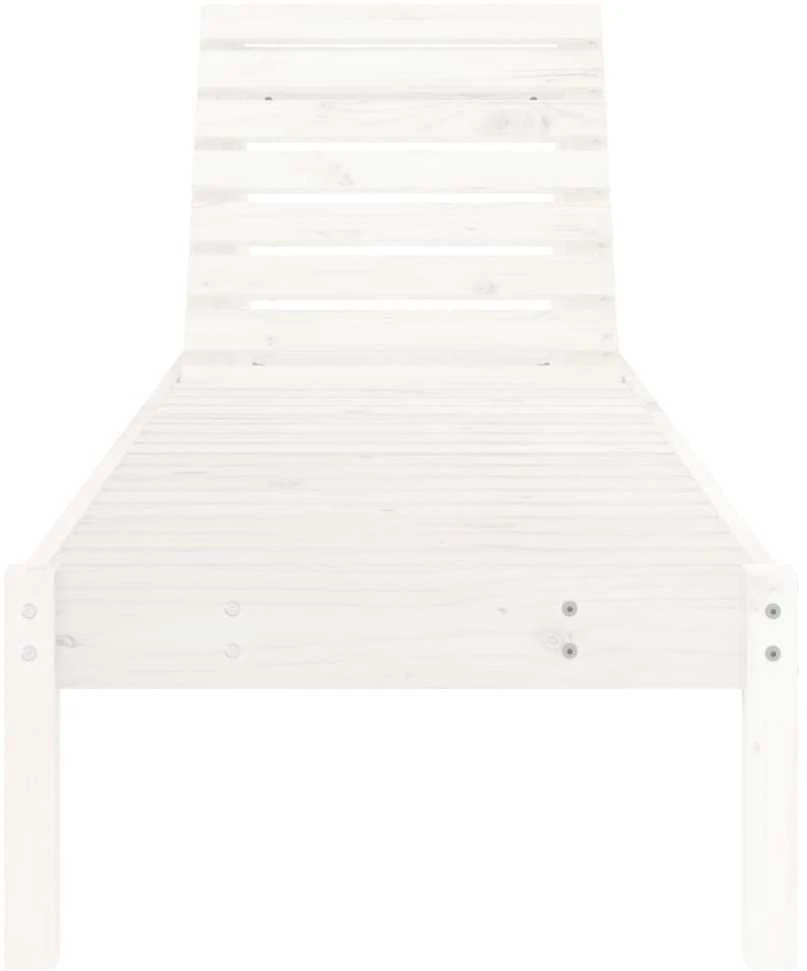 Sofa Saulės gultai, 2vnt., balti, 199,5x60x74cm, pušies masyvas