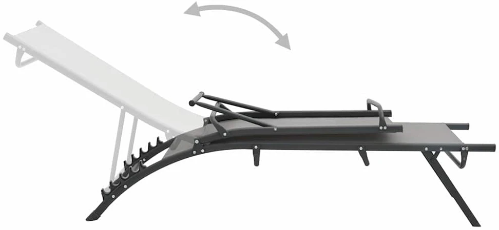 Sofa Saulės gultai, 2vnt., tekstilenas ir plienas