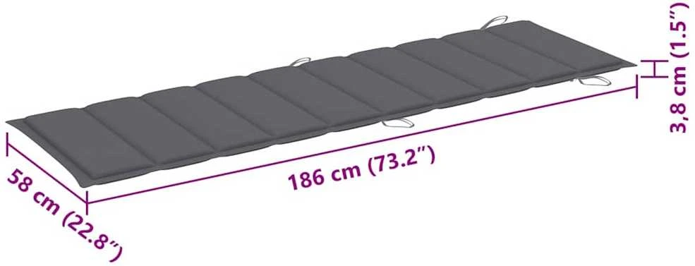 Sofa Saulės gultai su staliuku ir čiužinukais, 2vnt., akacija