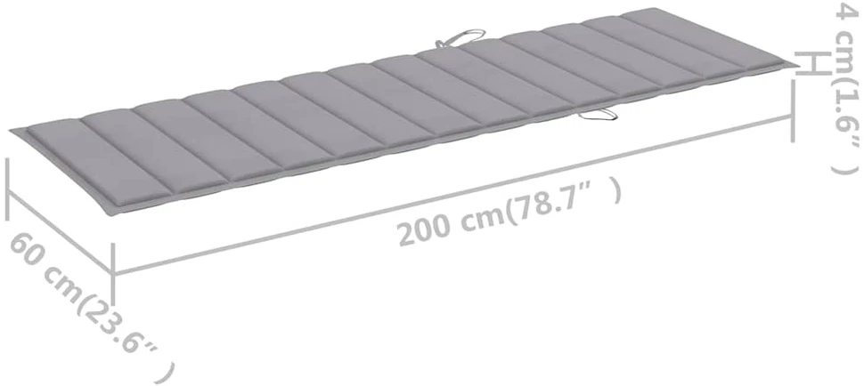 Sofa Saulės gultai su staliuku ir čiužinukais, 2vnt., akacija
