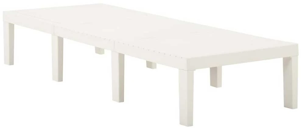 Saulės gultas, baltos spalvos, plastikas