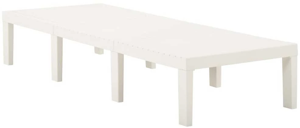 Saulės gultas, baltos spalvos, plastikas