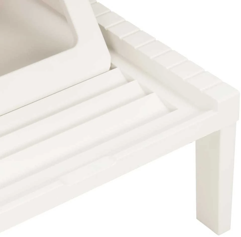Saulės gultas, baltos spalvos, plastikas