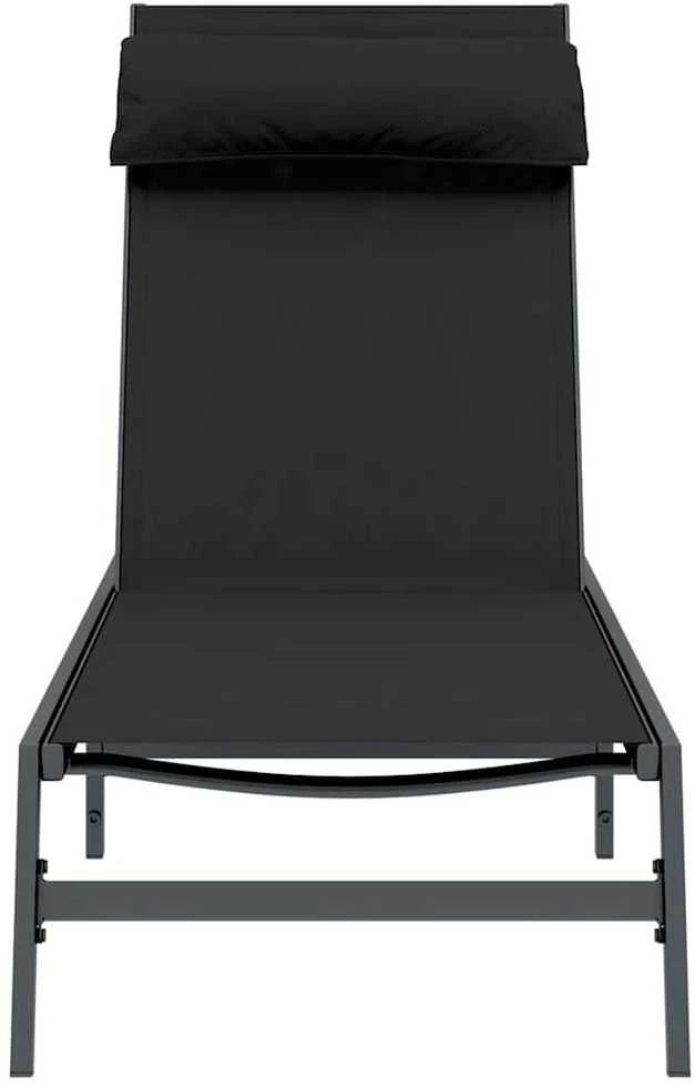 Gultas 1-asmuo Juoda ir Antracitas 197 x 54 x 86 cm Plienas