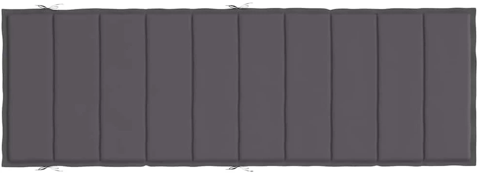 Saulės gulto čiužinukas, antracito spalvos, 186x58x3cm, audinys