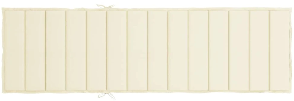 Saulės gulto čiužinukas, kreminės spalvos, 200x50x3cm, audinys