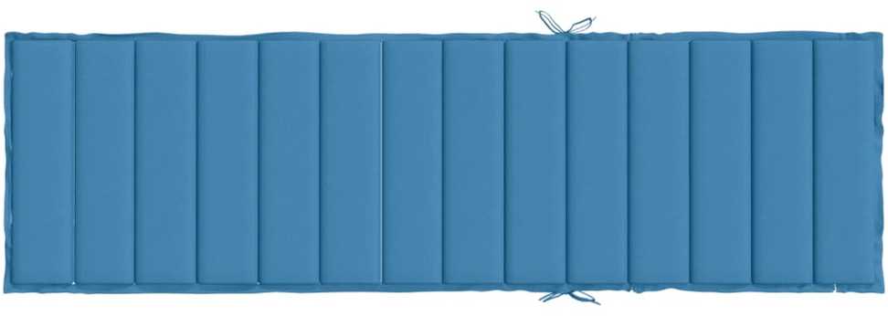 Saulės gulto čiužinukas, mėlynas, 200x60x4cm, audinys