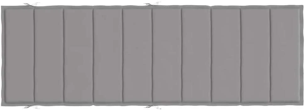 Saulės gulto čiužinukas, pilkos spalvos, 186x58x3cm, audinys