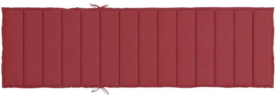 Saulės gulto čiužinukas, raudonojo vyno, 200x70x3cm, audinys
