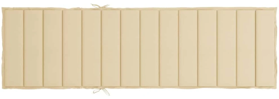 Saulės gulto čiužinukas, smėlio spalvos, 200x70x3cm, audinys