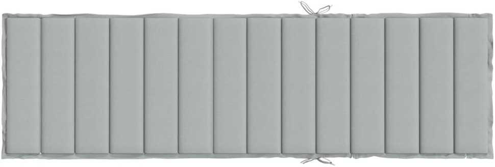 Saulės gulto čiužinukas, šviesiai pilkas, 200x70x4cm, audinys
