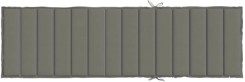Saulės gulto čiužinukas, tamsiai pilkas, 200x70x4cm, audinys