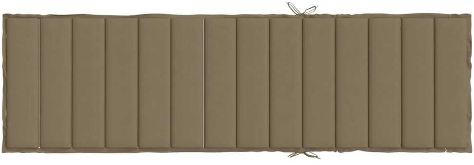 Saulės gulto čiužinukas, taupe, 200x50x4cm, audinys