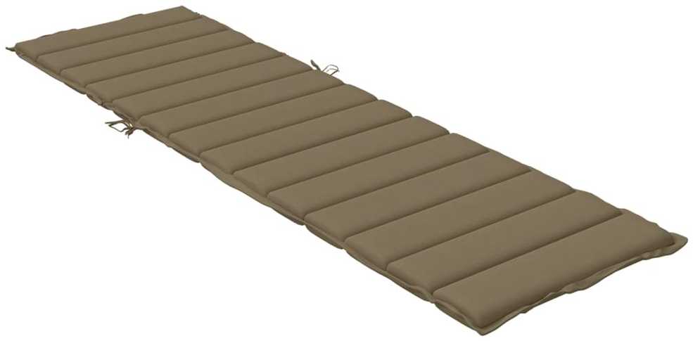Saulės gulto čiužinukas, taupe, 200x50x4cm, audinys
