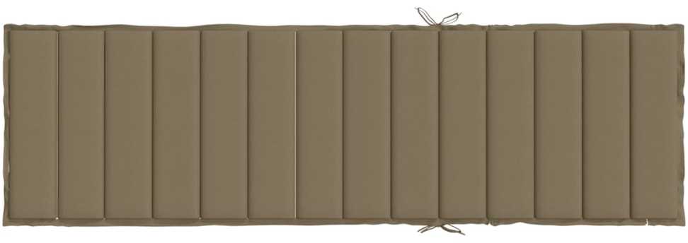 Saulės gulto čiužinukas, taupe, 200x60x4cm, audinys