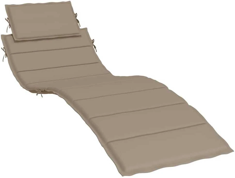 Saulės gulto čiužinukas, taupe spalvos, 186x58x3cm, audinys