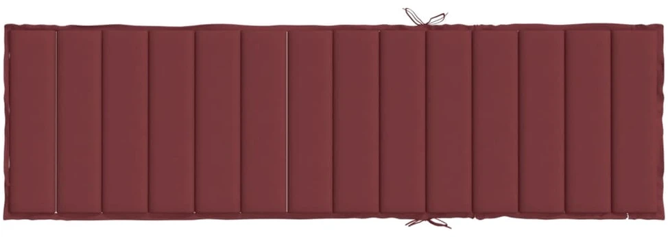 Saulės gulto čiužinukas, vyno raudonas, 200x70x4cm, audinys