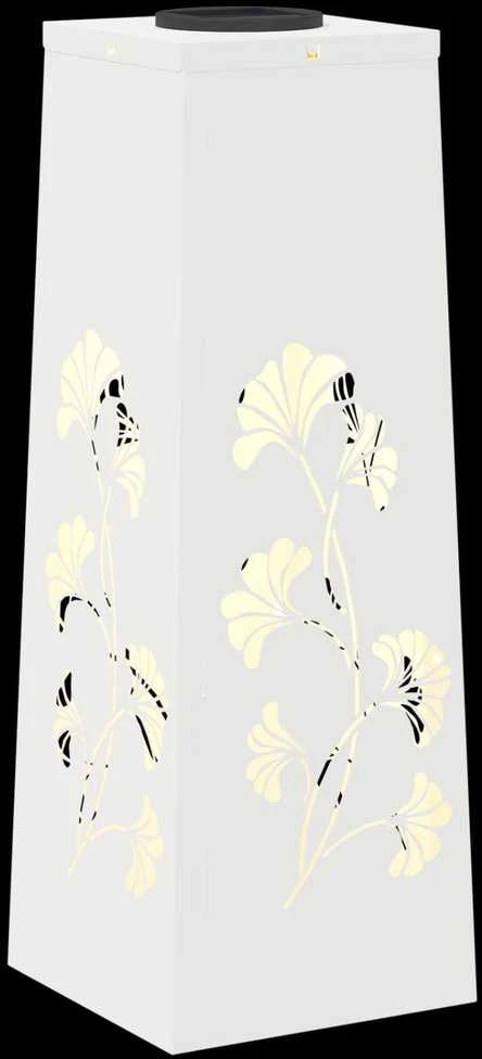Saulės LED šaligatvio šviesa 2 vnt. Šilta balta 18 x 18 x 50 cm