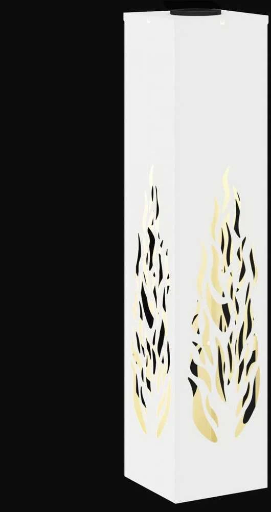Saulės LED šaligatvio šviesa 2 vnt. Šilta balta 18 x 18 x 80 cm