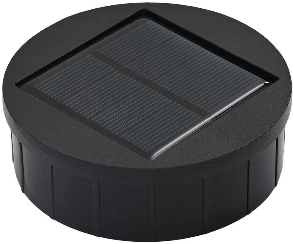 Saulės LED šaligatvio šviesa 2 vnt. Šilta balta 18 x 18 x 80 cm