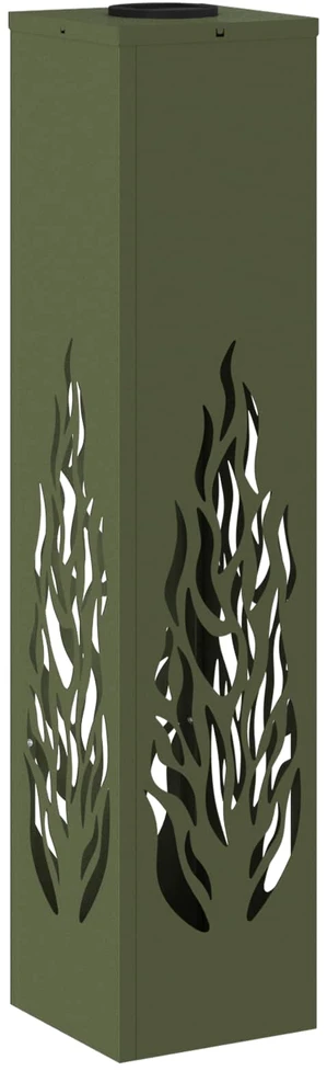 Saulės LED šaligatvio šviesa 2 vnt. Šilta balta 18 x 18 x 80 cm