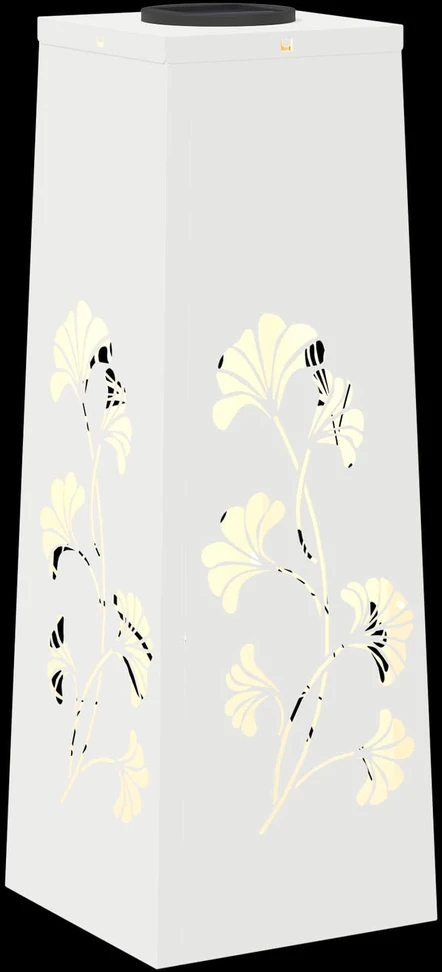 Saulės LED šaligatvio šviesa 2 vnt. Šilta balta 18 x 18 x 50 cm
