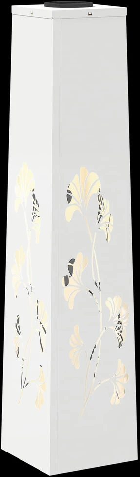 Saulės LED šaligatvio šviesa 2 vnt. Šilta balta 18 x 18 x 80 cm