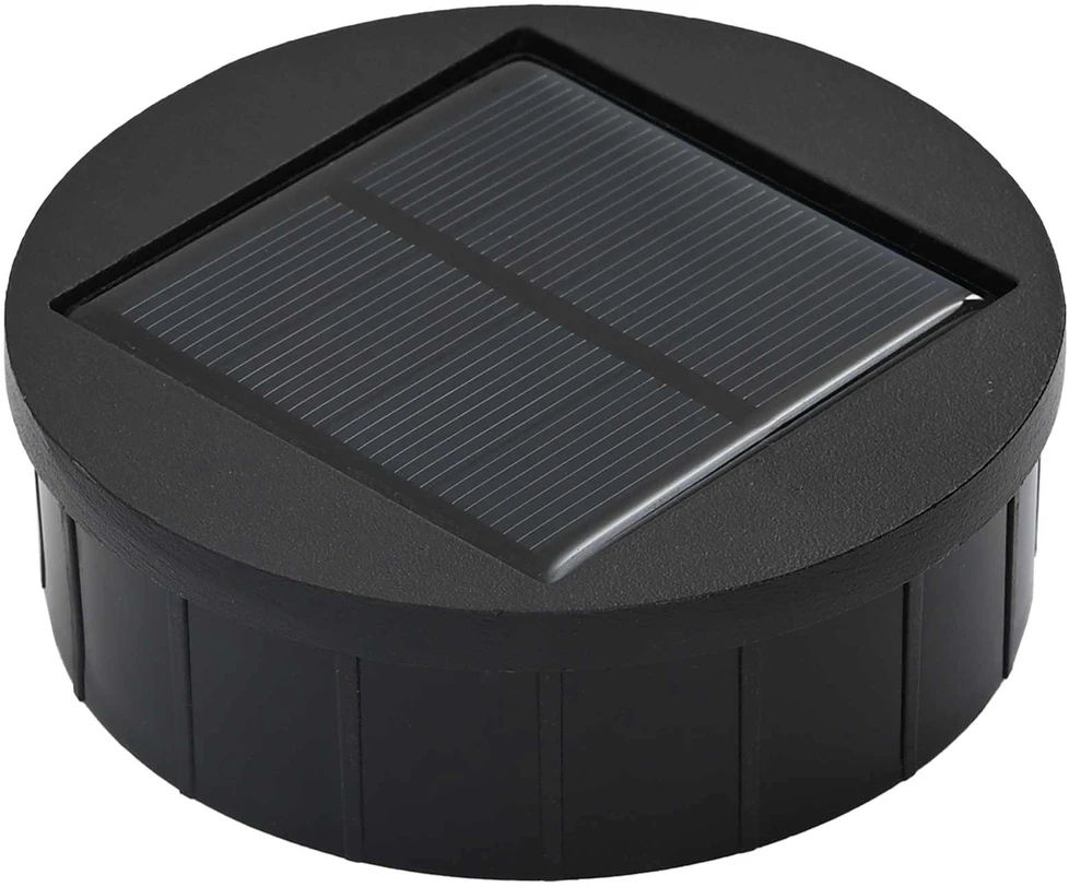 Saulės LED šaligatvio šviesa 2 vnt. Šilta balta 18 x 18 x 80 cm