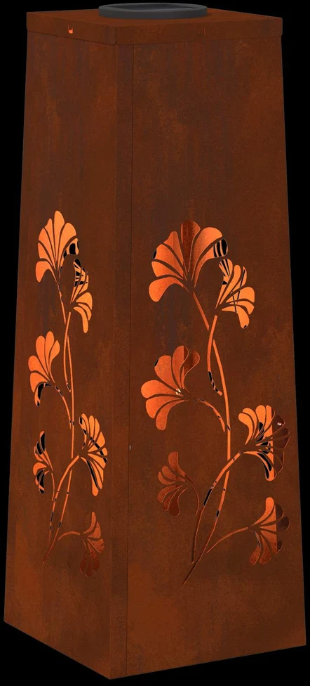 Saulės LED šaligatvio šviesa 2 vnt. Šilta balta 18 x 18 x 50 cm