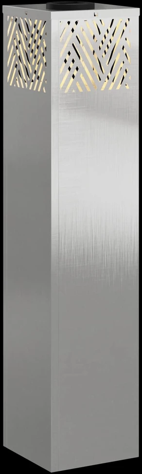 Saulės LED šaligatvio šviesa 2 vnt. Šilta balta 18 x 18 x 80 cm