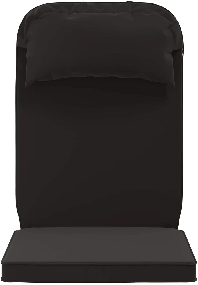 Saulės poilsio pagalvė 100% poliesteris Juoda 55 x 124 x 5 cm